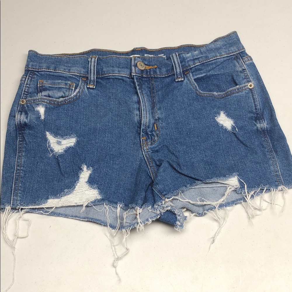 OLD NAVY MID-RISE BOYFRIEND STYLE JEAN SHORTS 2/26 LIKE NEW ⭐️